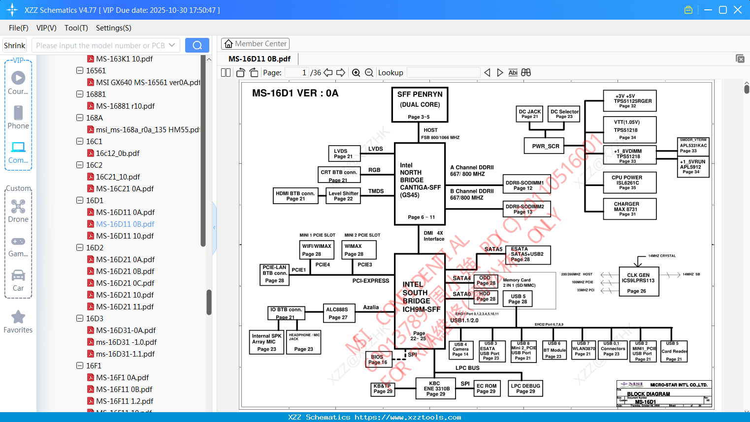Laptop MSI MS-16D11 0B